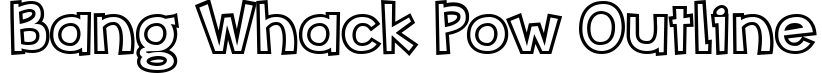Bang Whack Pow Outline