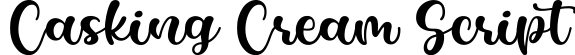 Casking Cream Script