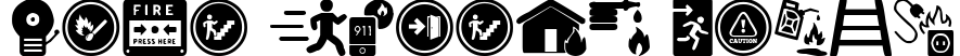 Fire Safety Icons