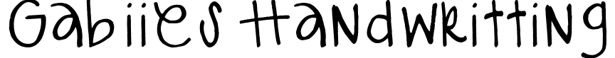 Gabiies Handwritting