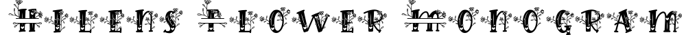 Hilens Flower Monogram