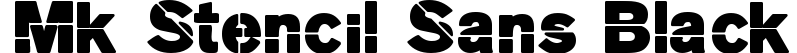 MK Stencil Sans Black
