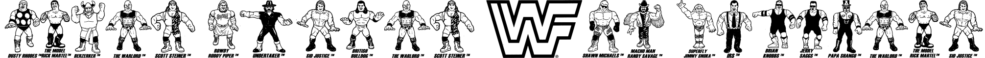 Retro Hasbro WWF Figures