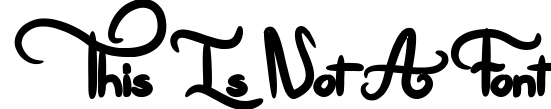 This is not a font