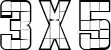 3x5
