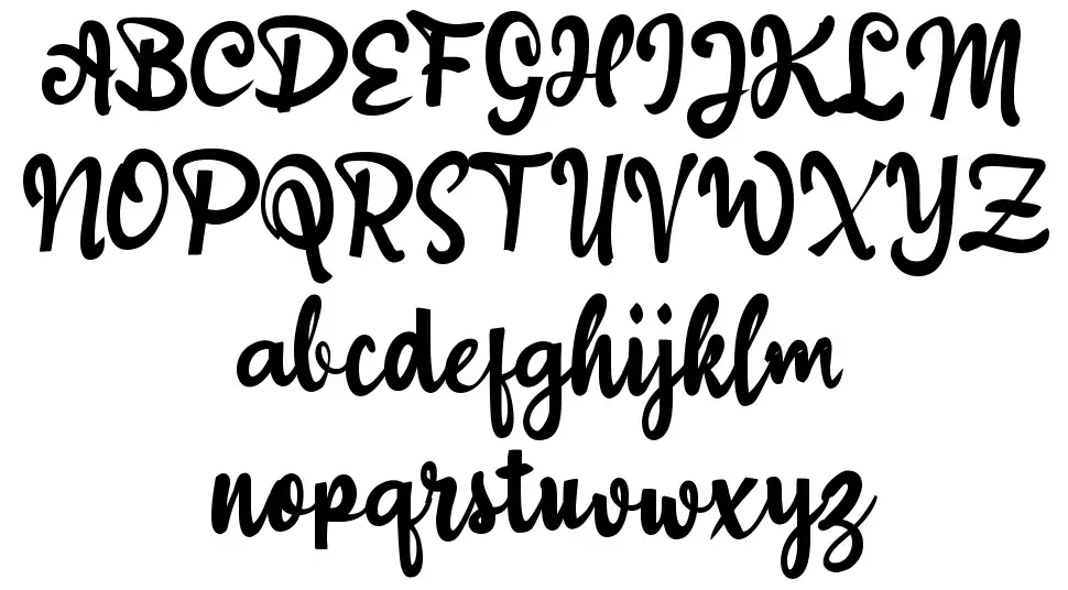 A Acorn Squashfont specimens