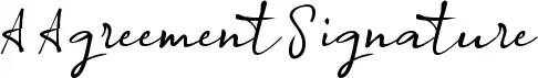 A Agreement Signature
