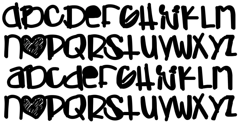 Adamski Handfont specimens