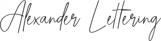 Alexander Lettering