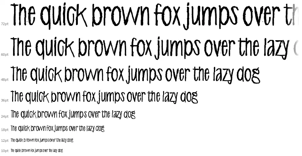 Alphabet Minus Eightyfont waterfall