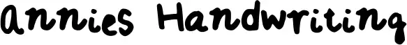 Annies Handwriting