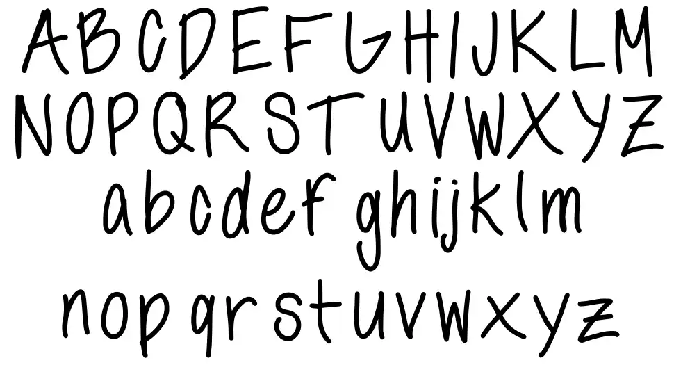 Anns Handwritingfont specimens
