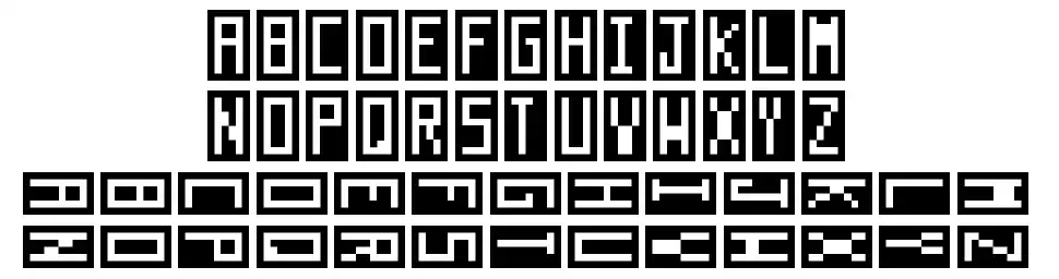 Anti-Digitalfont specimens