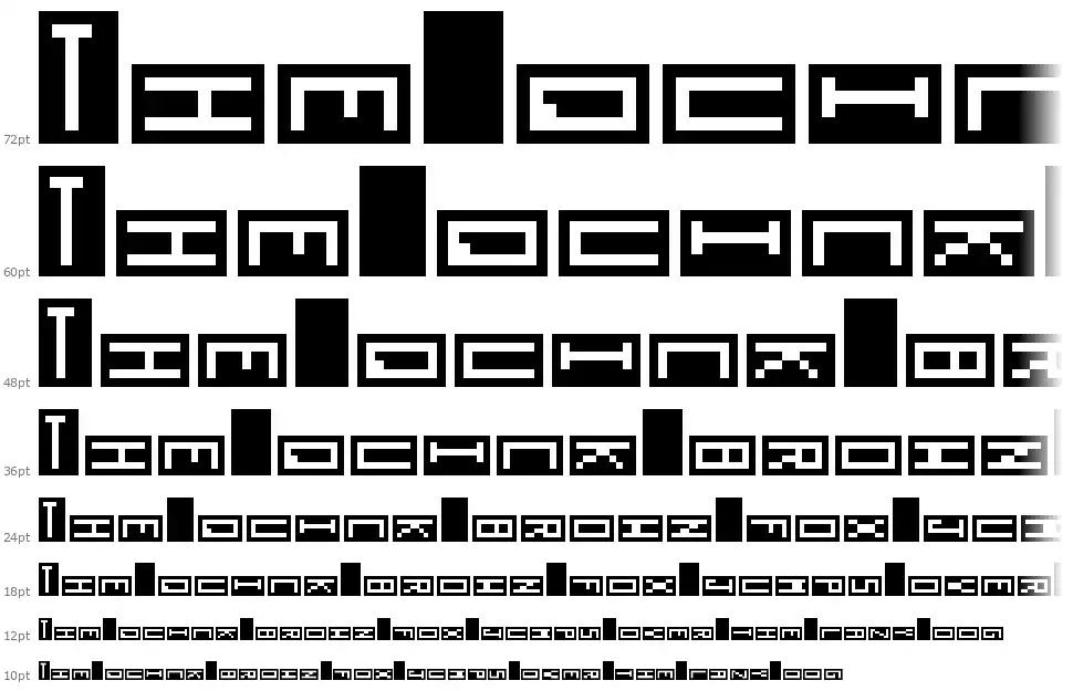 Anti-Digitalfont waterfall