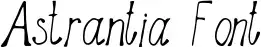 Astrantia Font