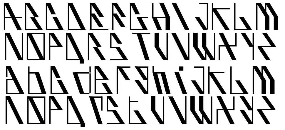 Auf BliKfont specimens