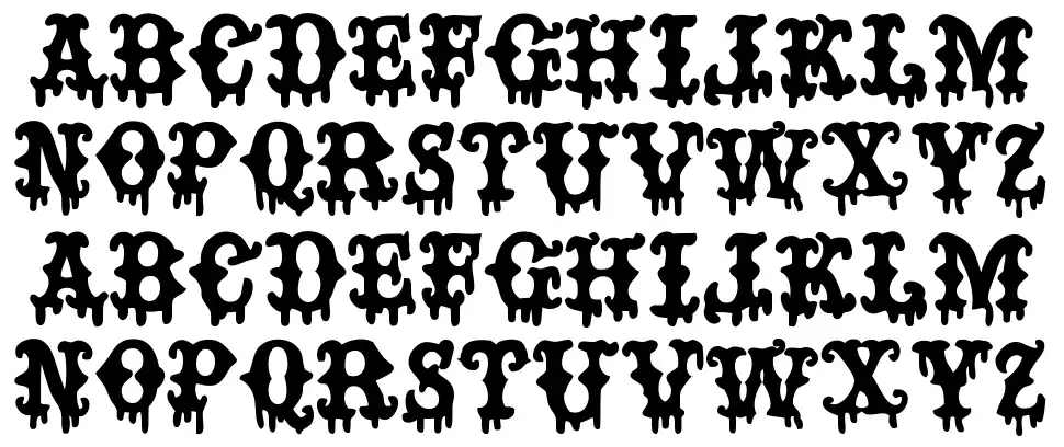 Bad Mother Fuckerfont specimens