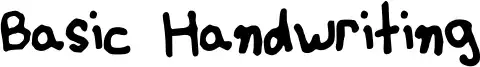 Basic Handwriting
