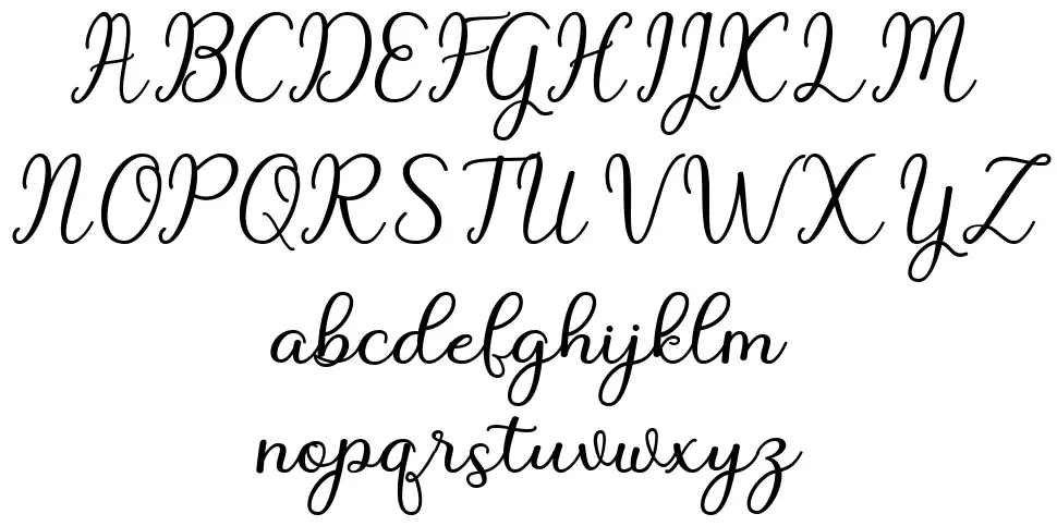 Beach Girl Scriptfont specimens