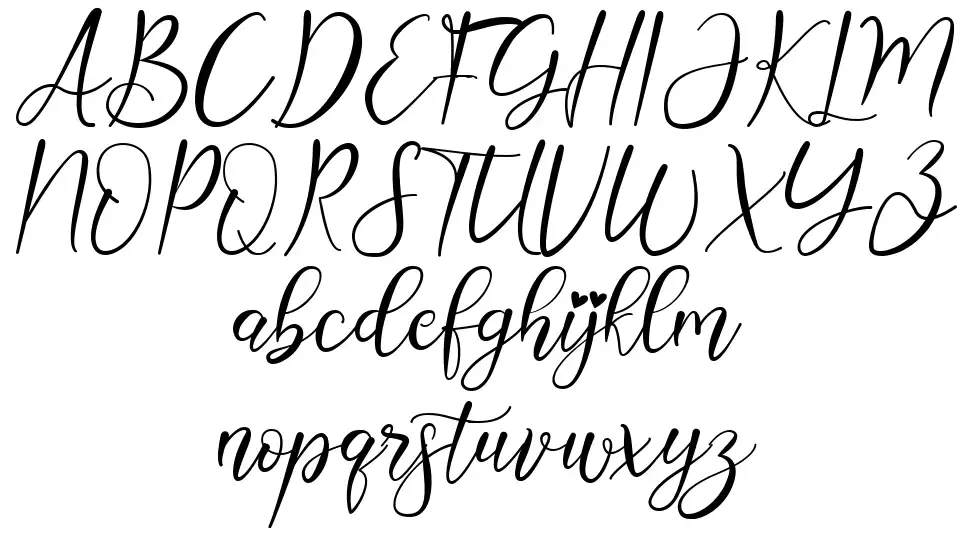 Bethianyfont specimens