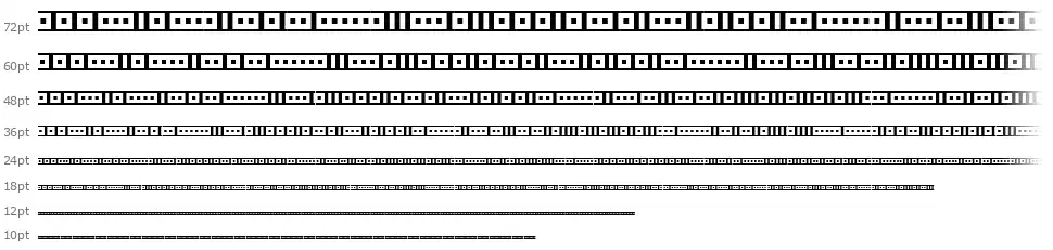 Binaryfont waterfall