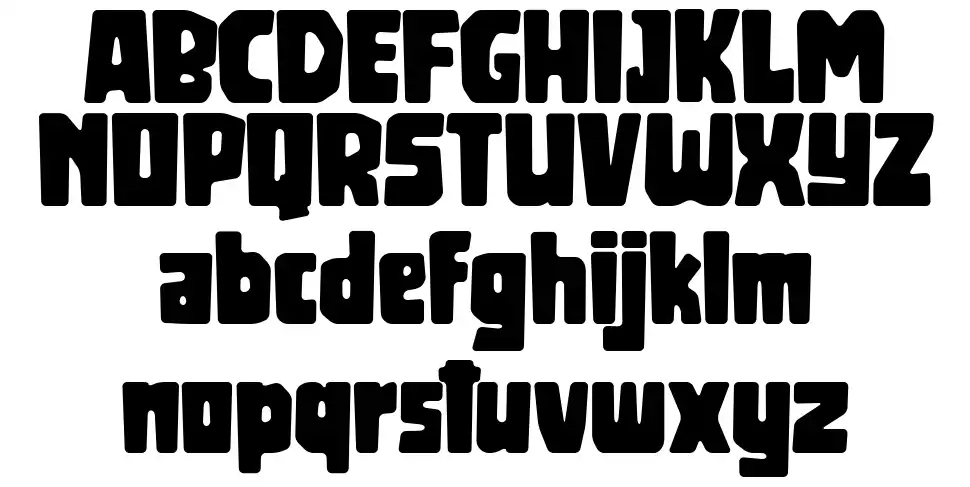 Blackhoodfont specimens
