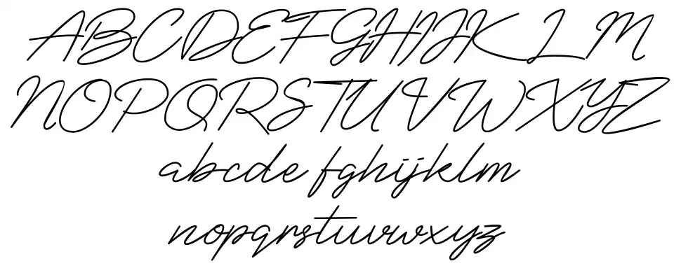 Blue Signfont specimens