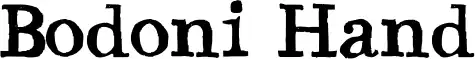 Bodoni Hand