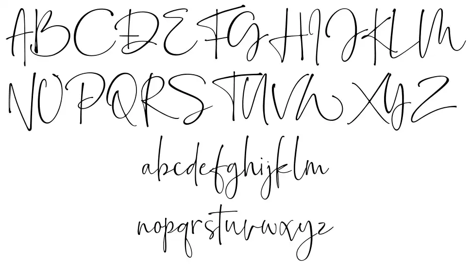 Bollivia Rosilla Scriptfont specimens