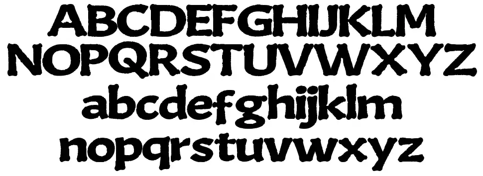 Bone Kingfont specimens