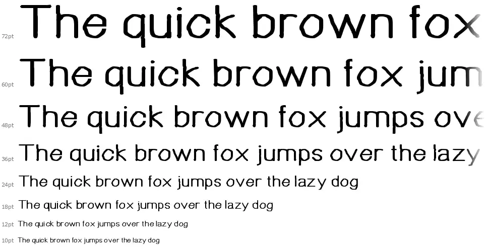 Bou Handwritingfont waterfall