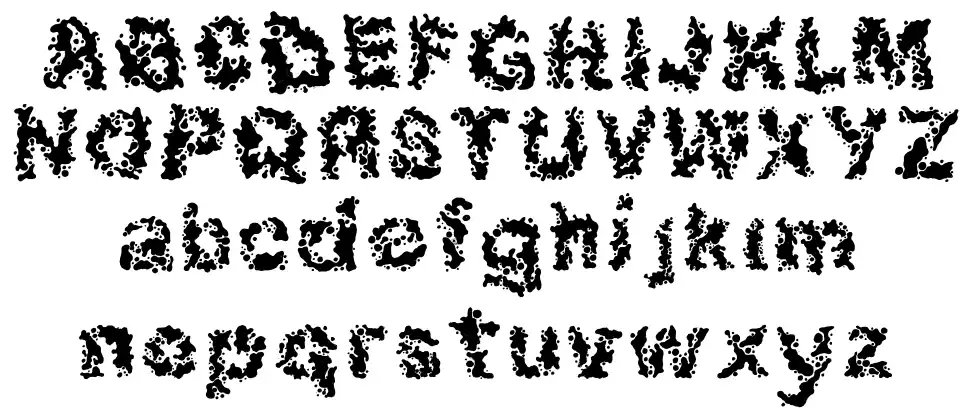 Broken Pressfont specimens