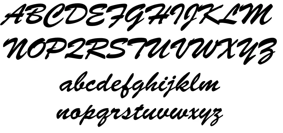 Brush Script Esemplari Brush Scriptfont specimens