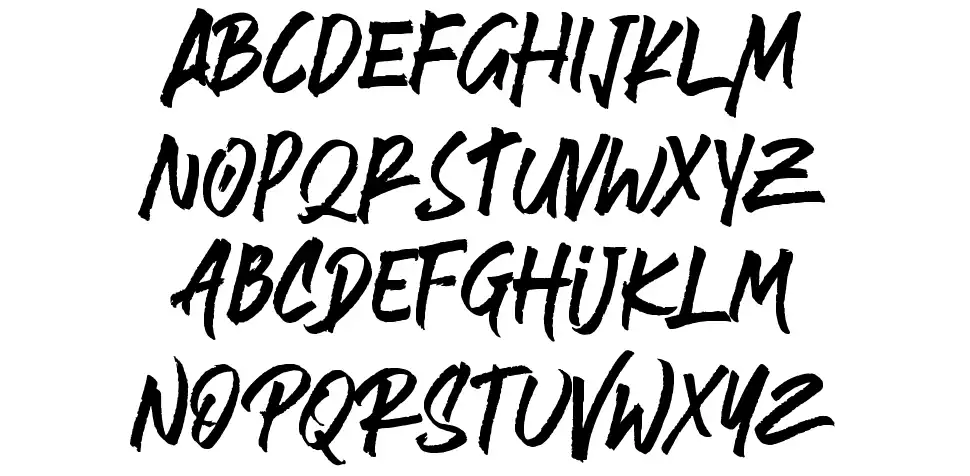 Brushlie Solidfont specimens