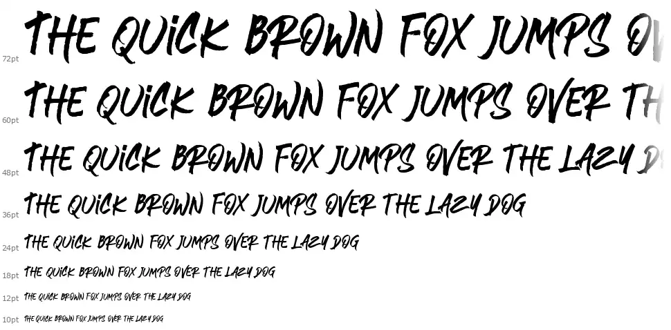 Brushlie Solidfont waterfall
