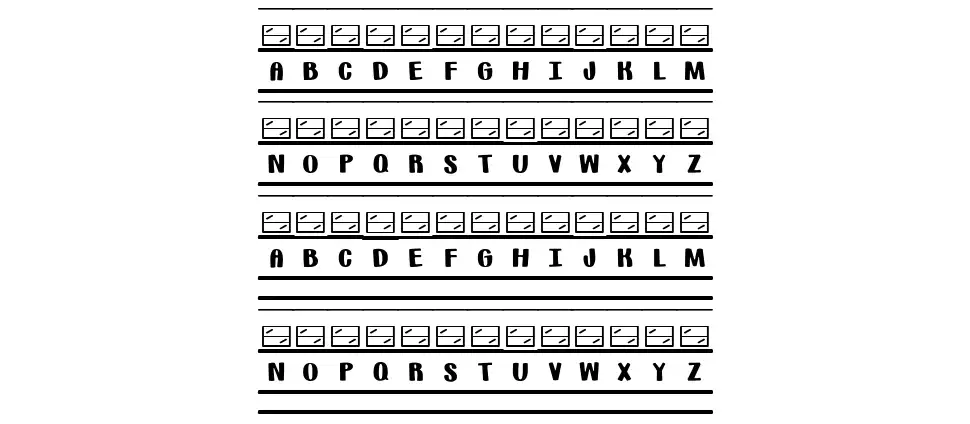 Bus Wordsfont specimens