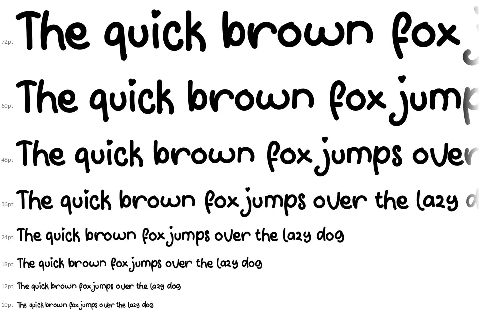 Candy Cookiesfont waterfall