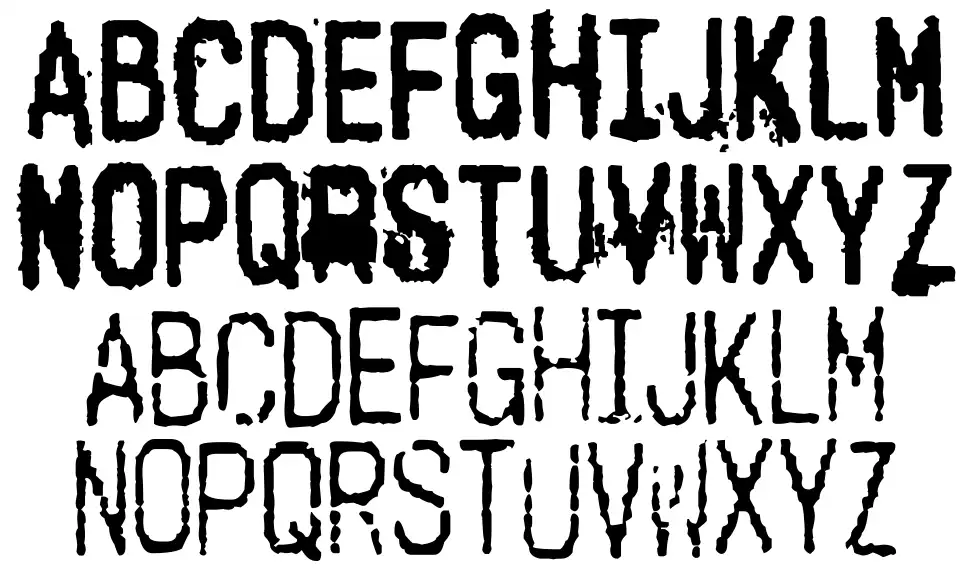 Cashierfont specimens