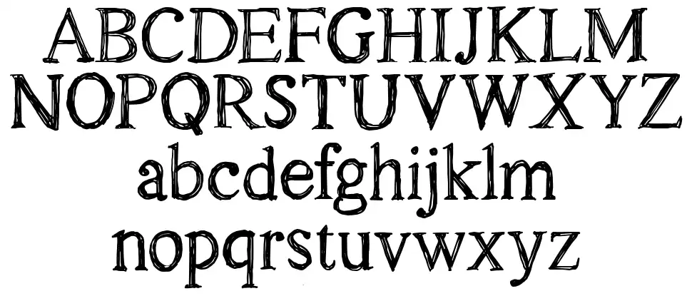 CF Oak Islandfont specimens