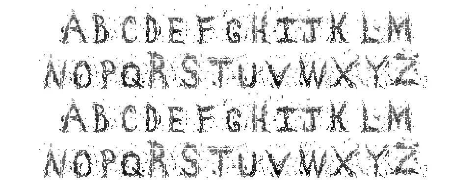 Chaos squaresfont specimens