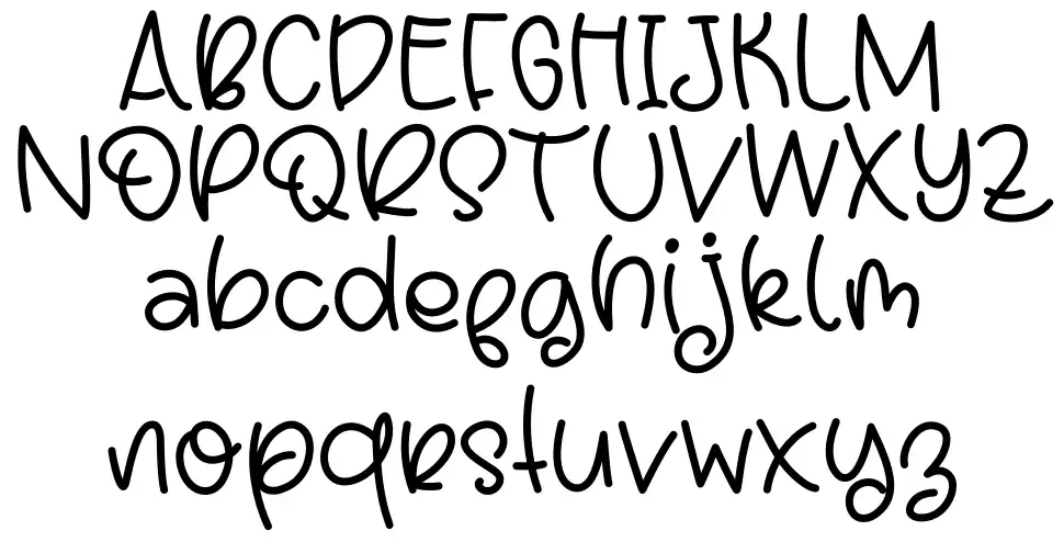 Chillin Ice Creamfont specimens