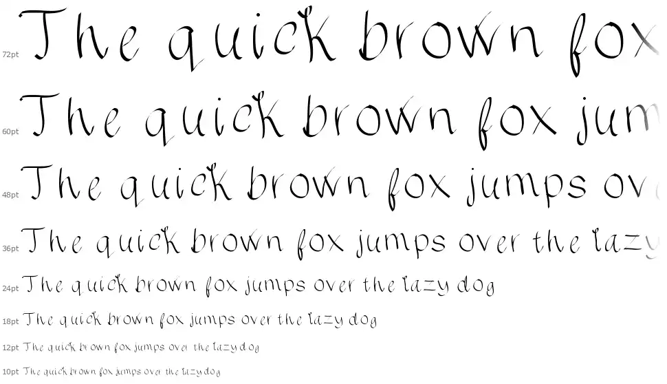 Chocolate Chipsfont waterfall