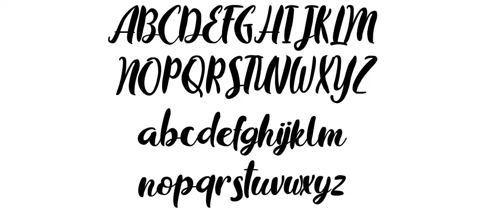 Chocolate Flavorfont specimens