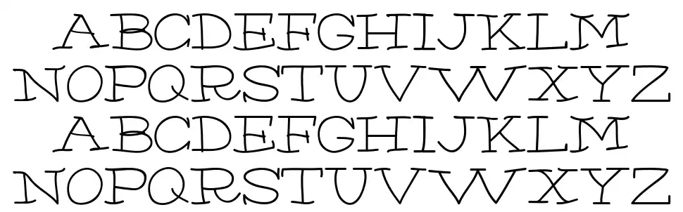 Chumpfont specimens