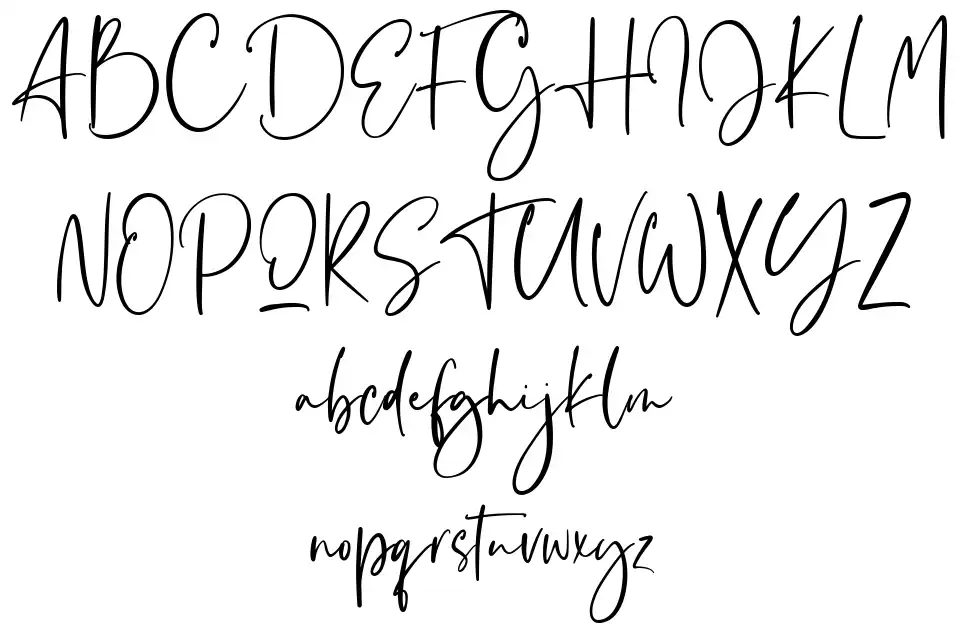 Cinemathic Visualationfont specimens