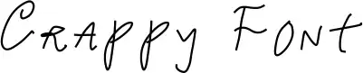 Crappy Font
