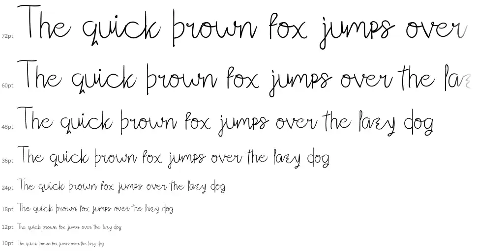 Cute Funnyfont waterfall
