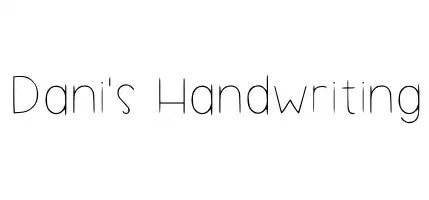 Dani's Handwriting