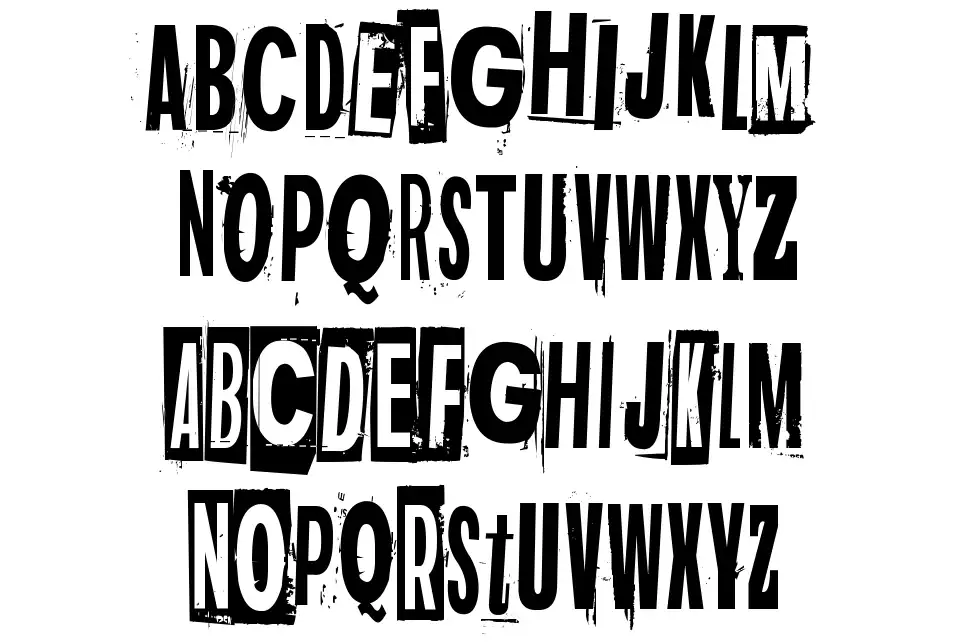 Dark Mondayfont specimens