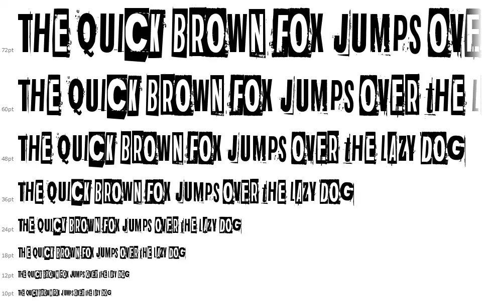 Dark Mondayfont waterfall